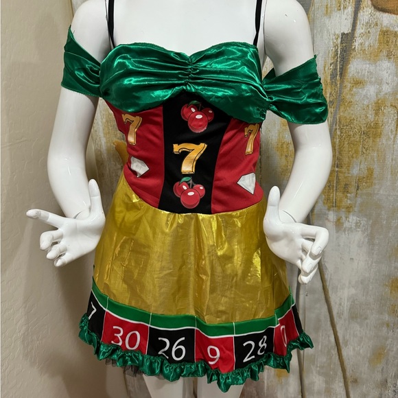 Lady Luck  Casino costume size L - Picture 3 of 9